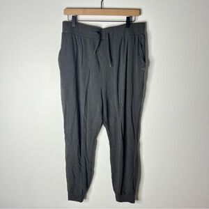 Cozy Earth Bamboo Rib Knit Gray Lounge Joggers Womens XL Stretch Pull On Pockets